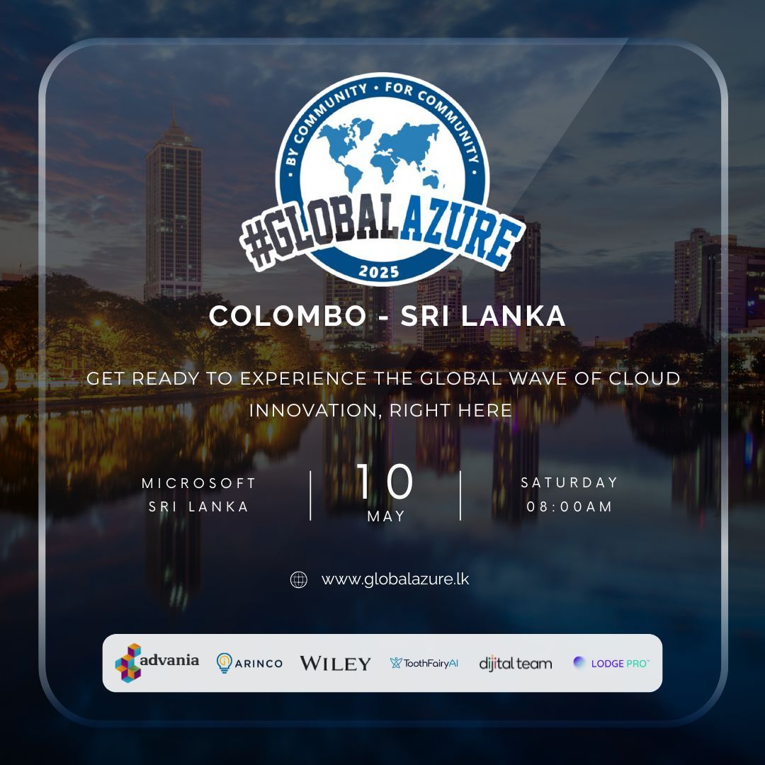 GLOBAL AZURE BOOTCAMP 2025 – COLOMBO EDITION